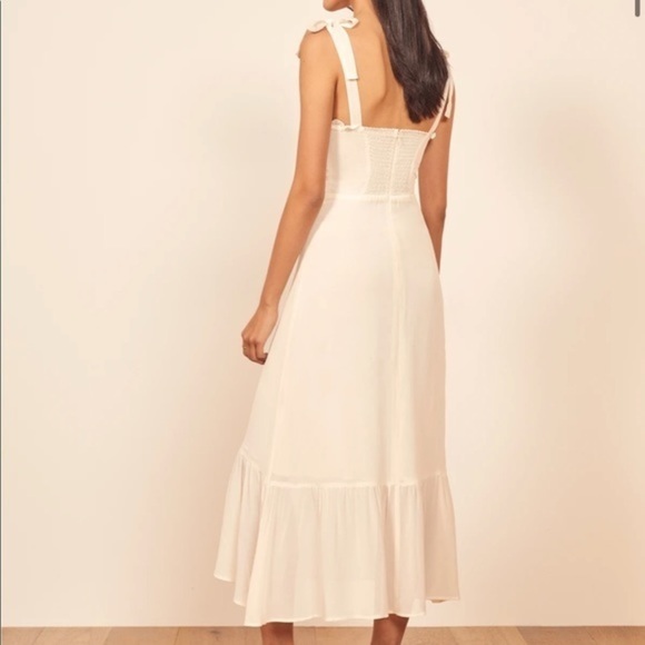 Reformation Nikita Dress in Ivory *NEW* - Picture 4 of 7